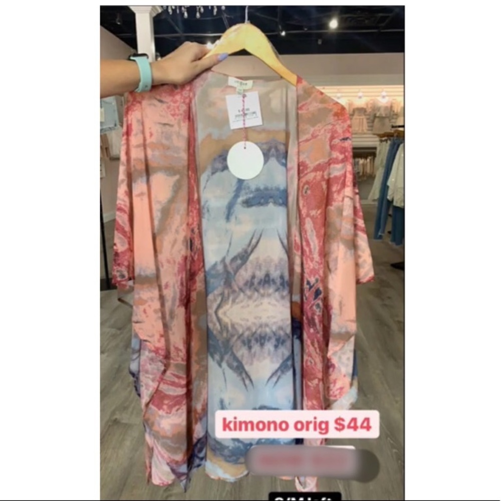 Multicolored kimono